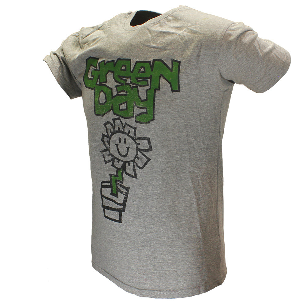 Band Merchandise Green Day Blumentopf-T-Shirt – offizielles Merchandise Band Merchandise Green Day Blumentopf-T-Shirt – offizielles Merchandise