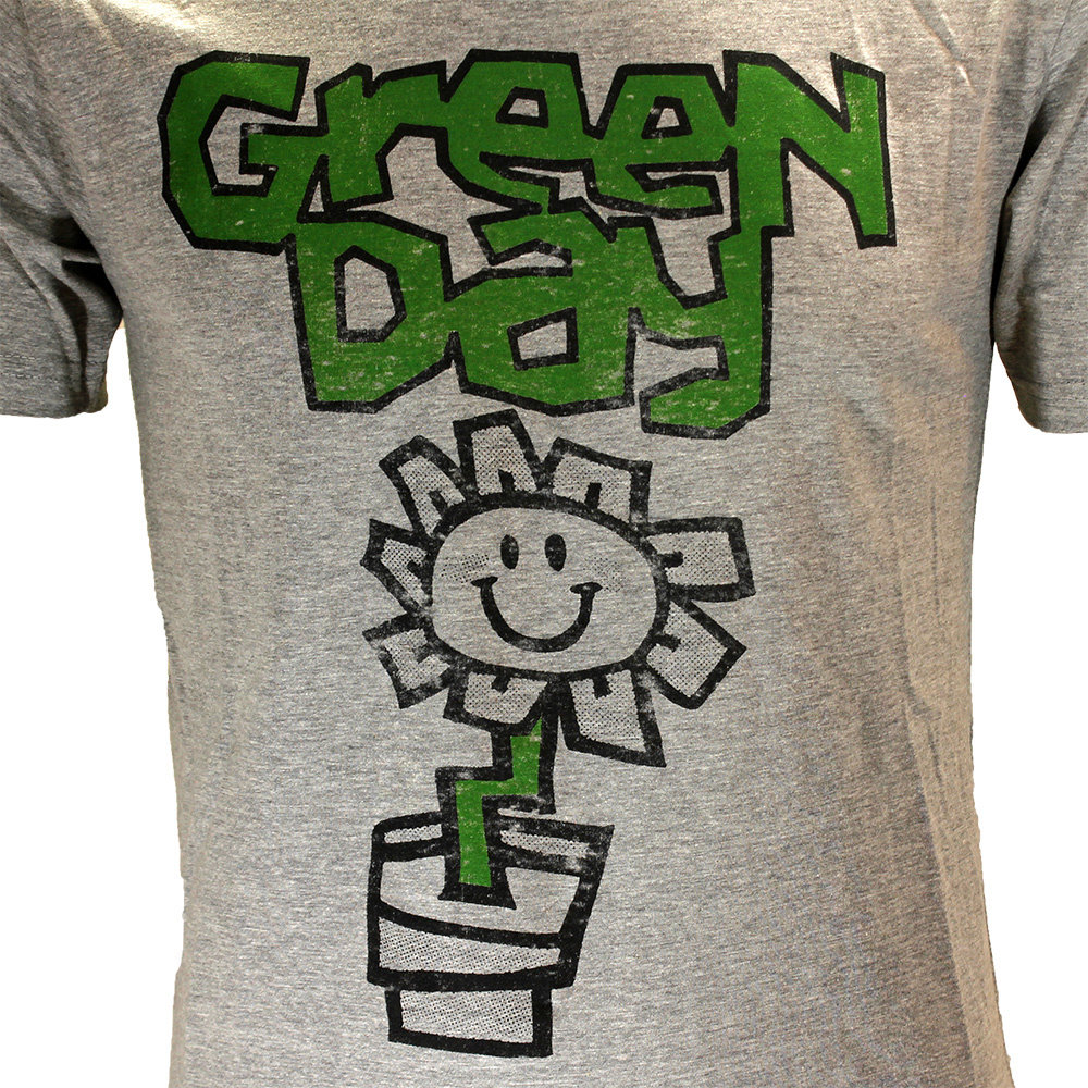 Band Merchandise Green Day Blumentopf-T-Shirt – offizielles Merchandise Band Merchandise Green Day Blumentopf-T-Shirt – offizielles Merchandise
