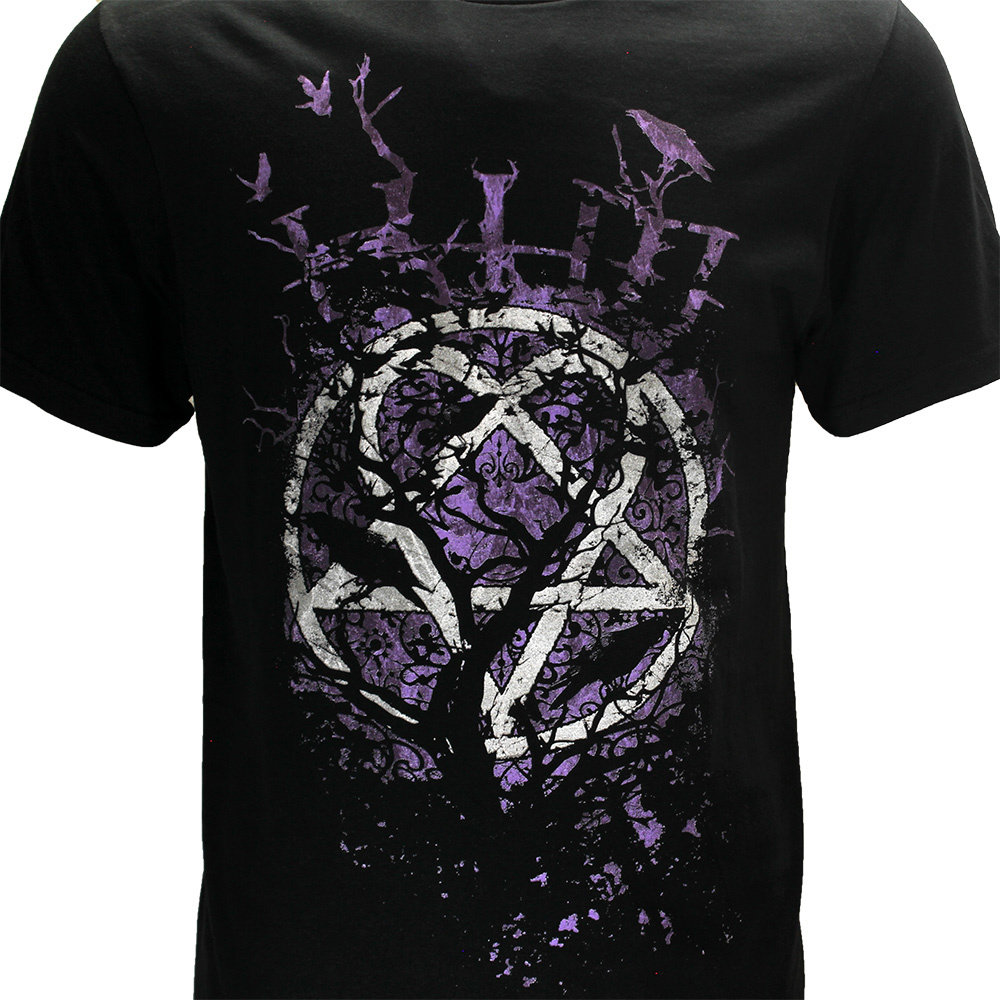 Band Merchandise HIM Crows Offizielles Band-T-Shirt – offizielles Merchandise Band Merchandise HIM Crows Offizielles Band-T-Shirt – offizielles Merchandise