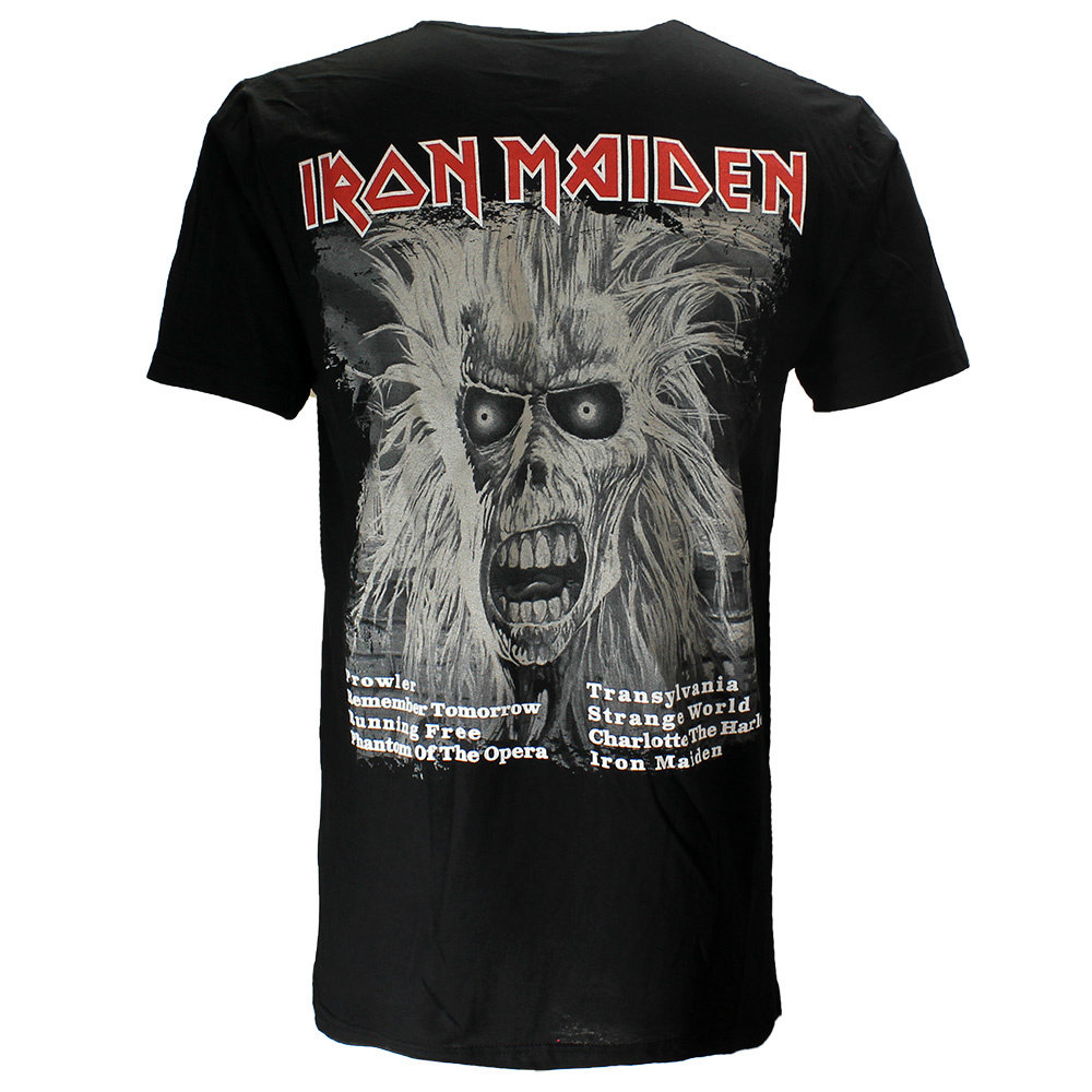 Band Merchandise Iron Maiden First Album Tracklist T-Shirt - Officiële Merchandise Band Merchandise Iron Maiden First Album Tracklist T-Shirt - Officiële Merchandise