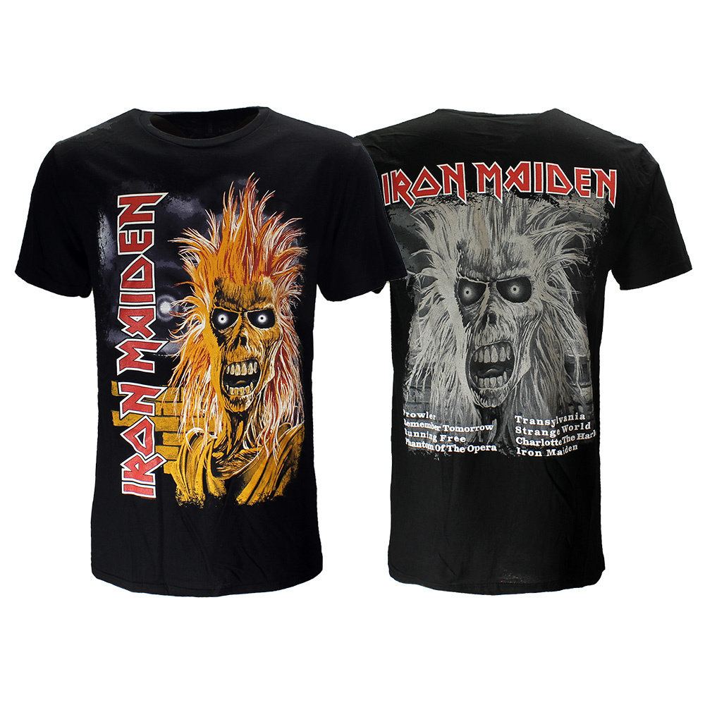 Band Merchandise Iron Maiden First Album Tracklist T-Shirt - Officiële Merchandise Band Merchandise Iron Maiden First Album Tracklist T-Shirt - Officiële Merchandise