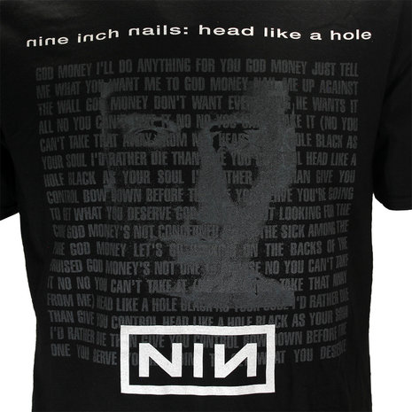 Band Merchandise Nine Inch Nails Head Like A Hole T-Shirt - Officiële Merchandise