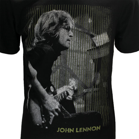 Band Merchandise John Lennon Gibson Gitarren-T-Shirt – offizielles Merchandise