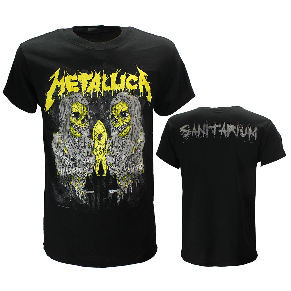 Metallica Sanitarium Logo T-Shirt For Men – Official Band Merch, Black - View #14