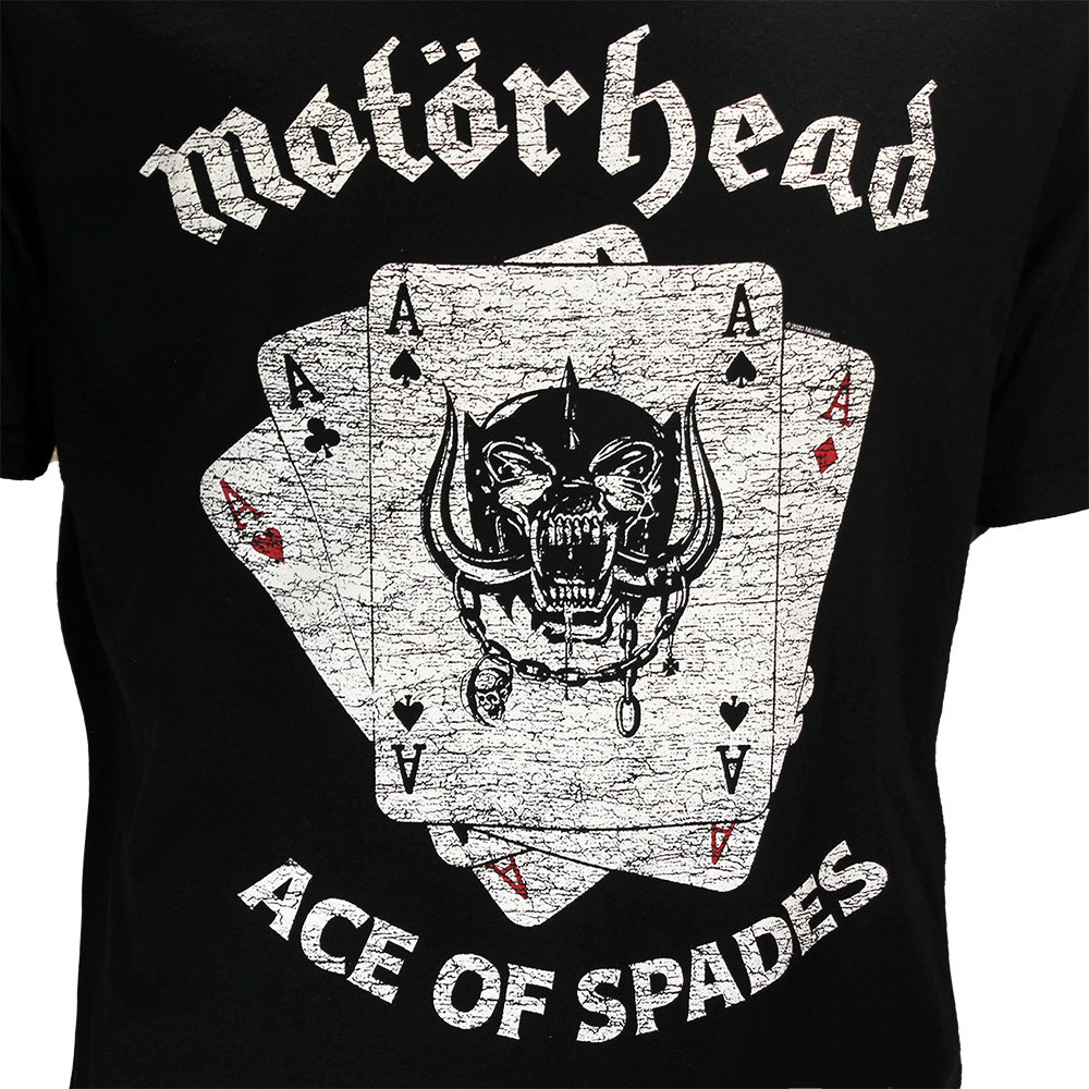 Band Merchandise Motorhead Ace of Spades Cards T-Shirt - Official Merchandise Band Merchandise Motorhead Ace of Spades Cards T-Shirt - Official Merchandise