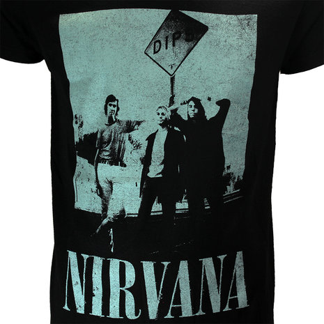 Band Merchandise Nirvana Dips Photo Offizielles Band-T-Shirt – Offizielles Merchandise Band Merchandise Nirvana Dips Photo Offizielles Band-T-Shirt – Offizielles Merchandise