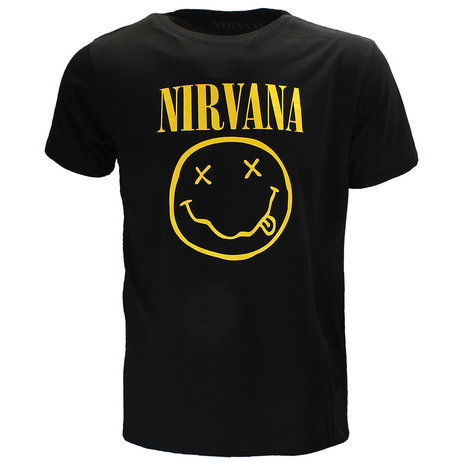 Band Merchandise Nirvana Flower Sniffin T-Shirt - Officiële Merchandise Band Merchandise Nirvana Flower Sniffin T-Shirt - Officiële Merchandise