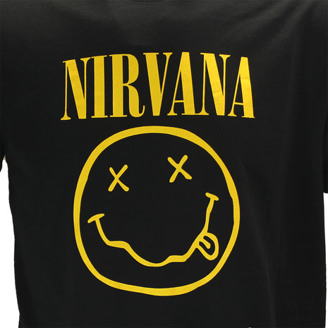Band Merchandise Nirvana Flower Sniffin T-Shirt - Officiële Merchandise Band Merchandise Nirvana Flower Sniffin T-Shirt - Officiële Merchandise