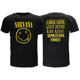 Band Merchandise Nirvana Flower Sniffin T-Shirt Band Merchandise Nirvana Flower Sniffin T-Shirt
