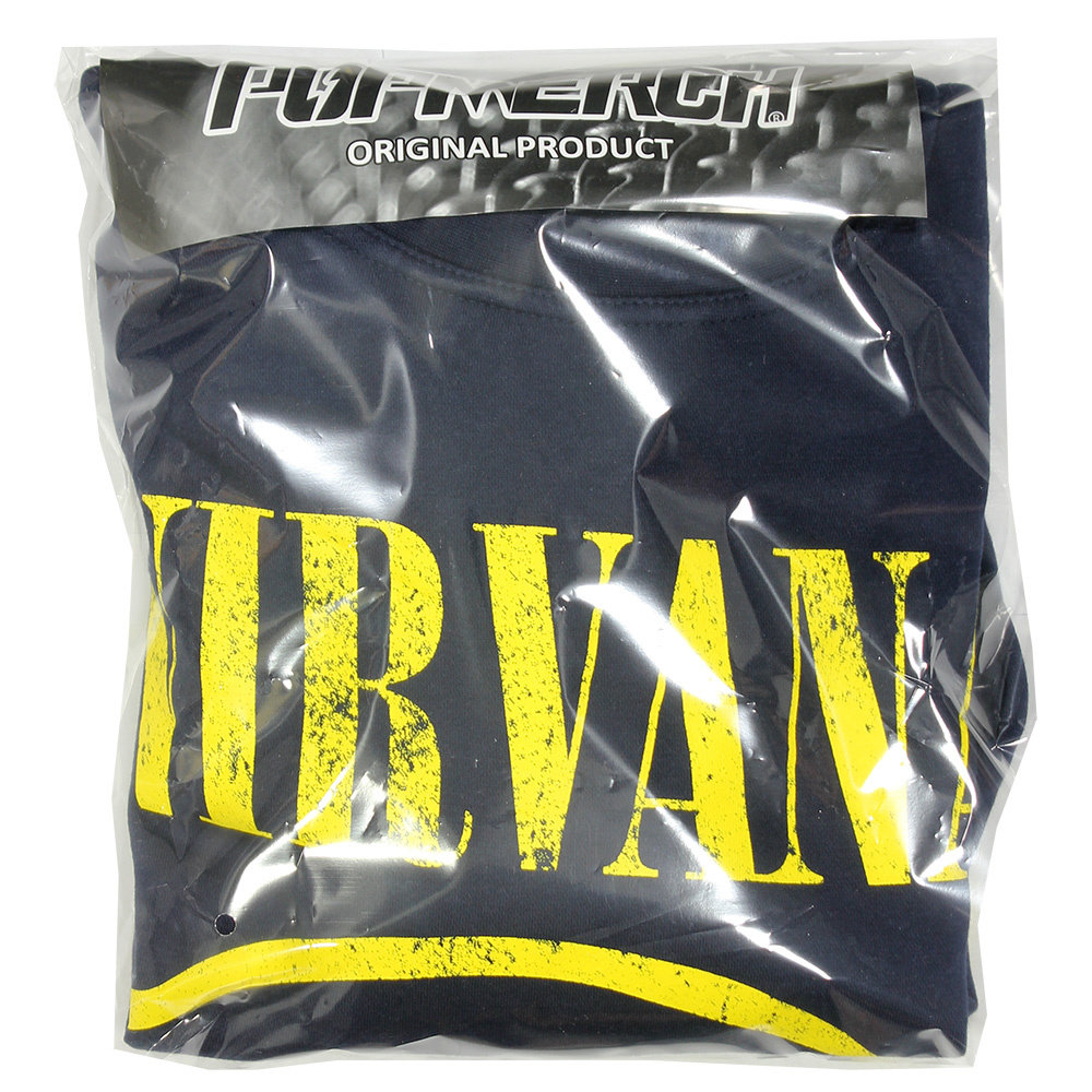 Band Merchandise Nirvana Navy Blue Sweatshirt - Officiële Merchandise Band Merchandise Nirvana Navy Blue Sweatshirt - Officiële Merchandise