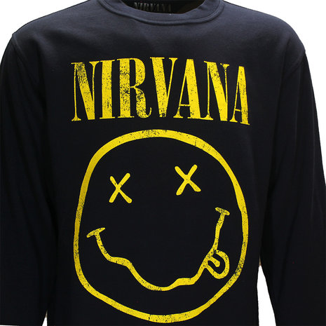 Band Merchandise Nirvana Marineblaues Sweatshirt – offizielles Merchandise Band Merchandise Nirvana Marineblaues Sweatshirt – offizielles Merchandise