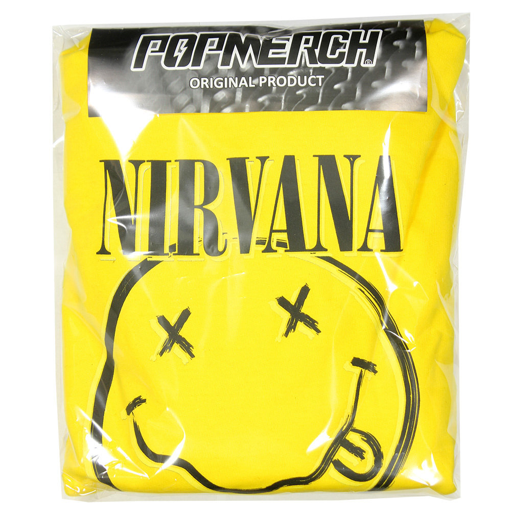 Band Merchandise Nirvana Smiley Hoodie Sweatshirt Sweater - Official Merchandise Band Merchandise Nirvana Smiley Hoodie Sweatshirt Sweater - Official Merchandise