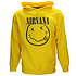 Nirvana Smiley Hoodie Sweater Jumper Yellow Nirvana Smiley Hoodie Sweater Jumper Yellow
