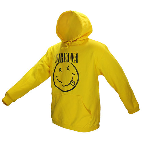 Band Merchandise Nirvana Smiley Hoodie Sweatshirt Sweater - Official Merchandise Band Merchandise Nirvana Smiley Hoodie Sweatshirt Sweater - Official Merchandise