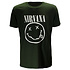 Dunkelgrünes Smiley-T-Shirt von Nirvana Dunkelgrünes Smiley-T-Shirt von Nirvana