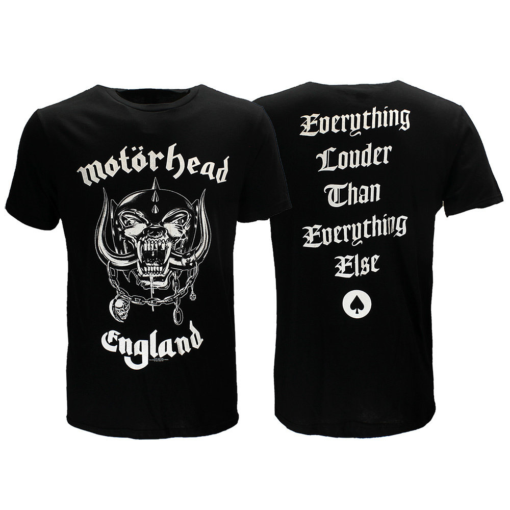 Band Merchandise Motorhead England Back Print Official Band T-Shirt - Officiële Merchandise Band Merchandise Motorhead England Back Print Official Band T-Shirt - Officiële Merchandise