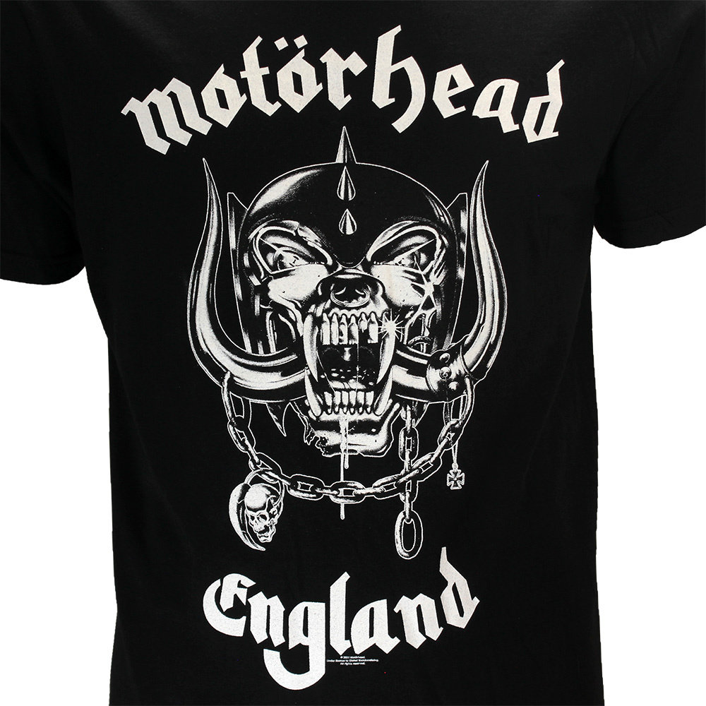 Band Merchandise Motorhead England Back Print Official Band T-Shirt - Officiële Merchandise Band Merchandise Motorhead England Back Print Official Band T-Shirt - Officiële Merchandise