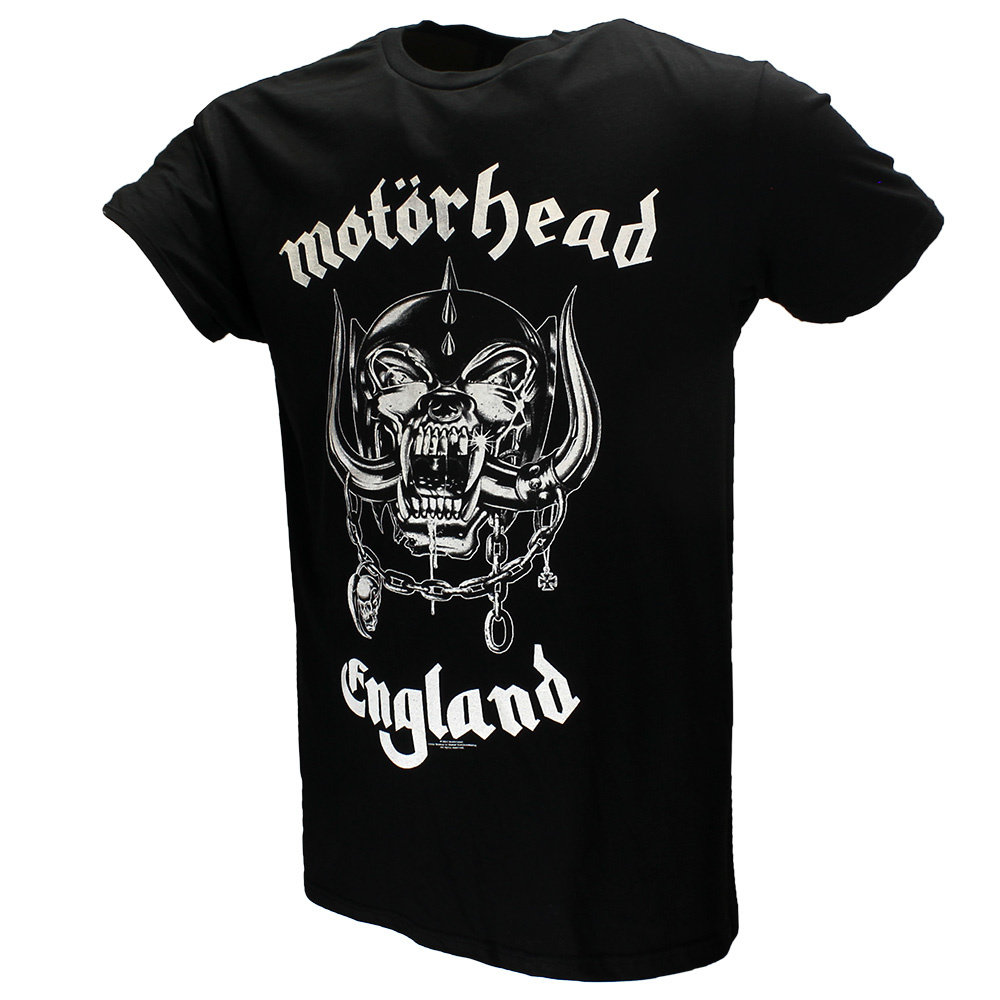 Band Merchandise Offizielles Band-T-Shirt von Motorhead England mit Rückenaufdruck – offizielles Merchandise Band Merchandise Offizielles Band-T-Shirt von Motorhead England mit Rückenaufdruck – offizielles Merchandise