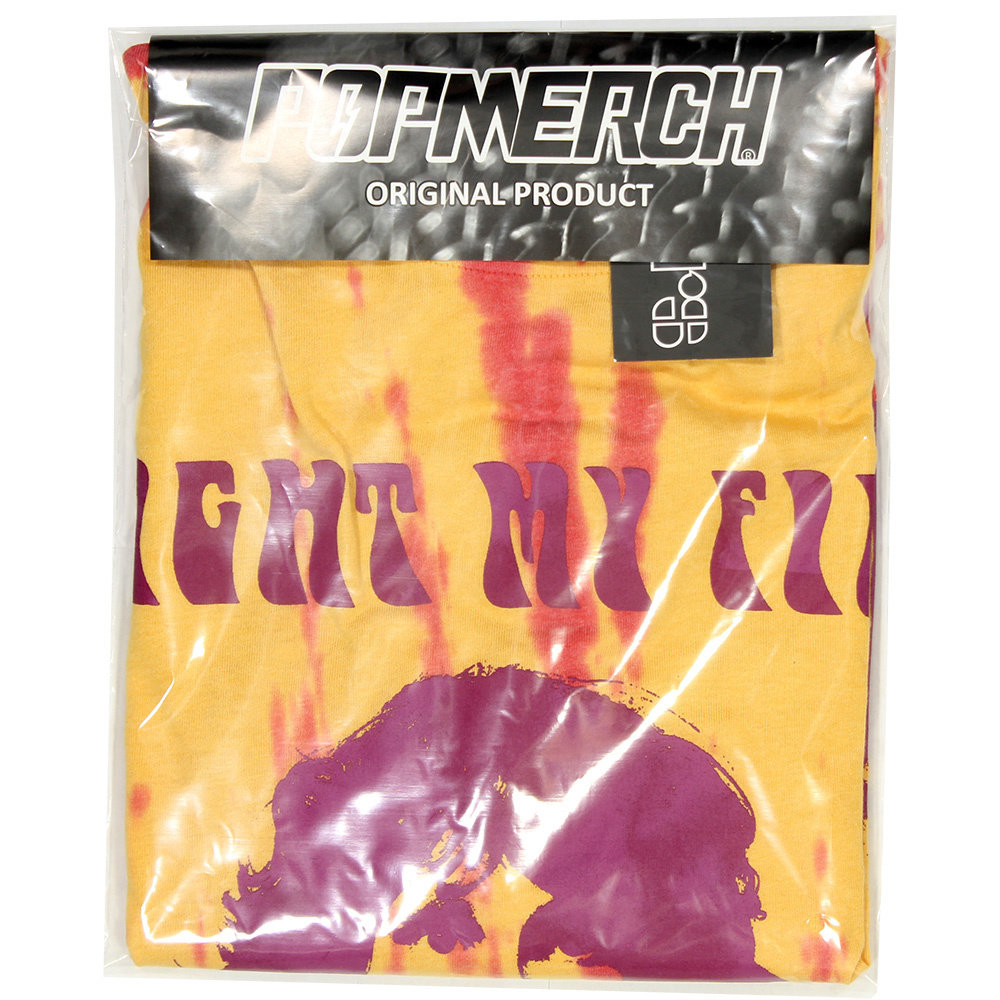 Band Merchandise The Doors Light My Fire Dip Dye T-Shirt - Official Merchandise Band Merchandise The Doors Light My Fire Dip Dye T-Shirt - Official Merchandise