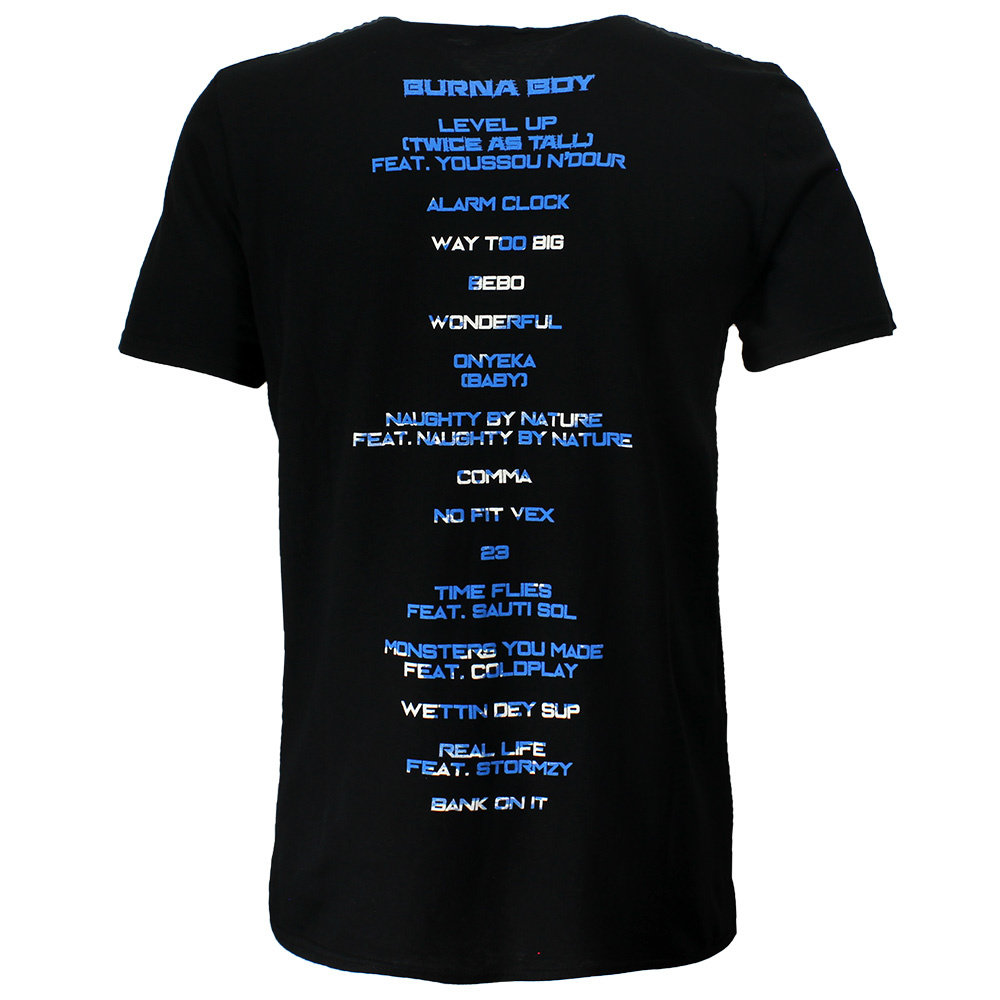 Band Merchandise Burna Boy Album Tracklist T-Shirt - Officiële Merchandise Band Merchandise Burna Boy Album Tracklist T-Shirt - Officiële Merchandise