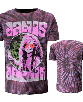 Band Merchandise Janis Joplin Pink Shades Dip Dye T-Shirt