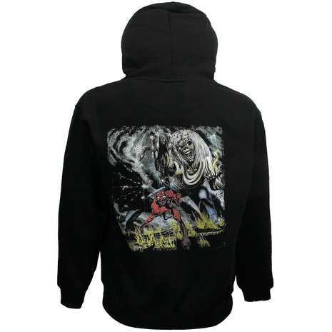 Band Merchandise Iron Maiden Hoodie Number Of The Beast Faded Edge Vintage Sweater Trui Band Merchandise Iron Maiden Hoodie Number Of The Beast Faded Edge Vintage Sweater Trui