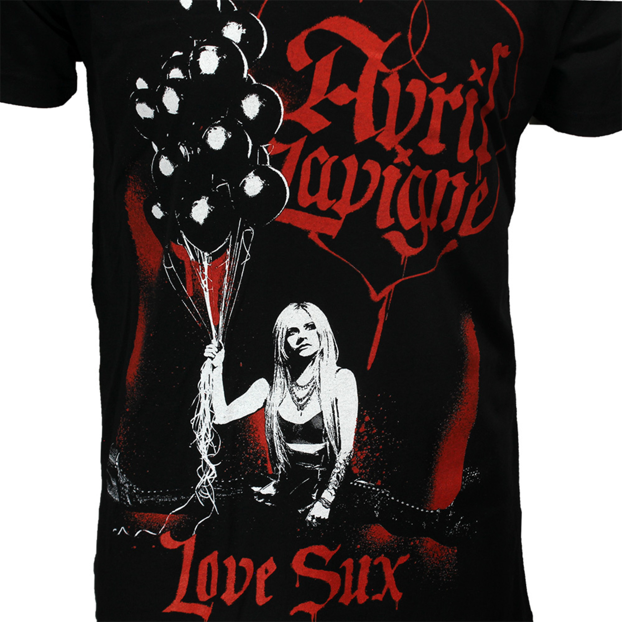 Bite Me Avril Lavigne Love Sux Black T-Shirt - Official Licensed