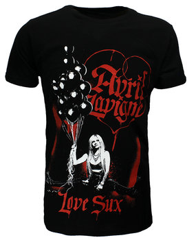 Band Merchandise Avril Lavigne Love Sux Balloons T-Shirt Band Merchandise Avril Lavigne Love Sux Balloons T-Shirt