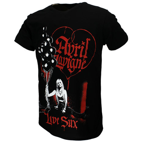Band Merchandise Avril Lavigne Love Sux Balloons T-Shirt - Officiële Merchandise Band Merchandise Avril Lavigne Love Sux Balloons T-Shirt - Officiële Merchandise