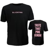 Band Merchandise Blackpink Taste That Pink Venom T-Shirt Band Merchandise Blackpink Taste That Pink Venom T-Shirt