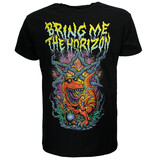 Band Merchandise Bring Me The Horizon Rauchendes Dinosaurier-T-Shirt Band Merchandise Bring Me The Horizon Rauchendes Dinosaurier-T-Shirt