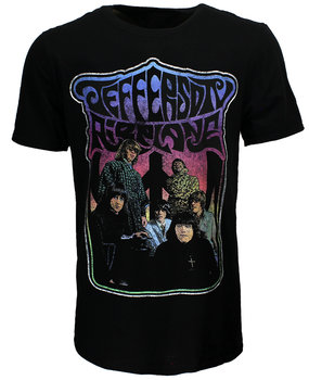 Jefferson Airplane Retro Band T-Shirt - Men's Black Official Logo Tee, 100% Ringspun Cotton (Size M)