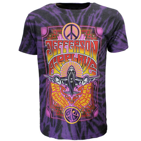Band Merchandise Jefferson Airplane Dip Dye T-Shirt - Officiële Merchandise Band Merchandise Jefferson Airplane Dip Dye T-Shirt - Officiële Merchandise