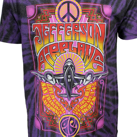 Band Merchandise Jefferson Airplane Dip Dye T-Shirt - Officiële Merchandise Band Merchandise Jefferson Airplane Dip Dye T-Shirt - Officiële Merchandise