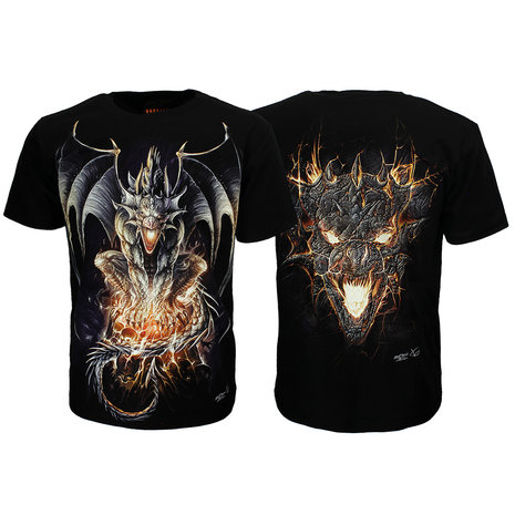 Rock Eagle / Biker T-Shirts Lucifers's Dragon From Hell T-Shirt - Officiële Merchandise Rock Eagle / Biker T-Shirts Lucifers's Dragon From Hell T-Shirt - Officiële Merchandise
