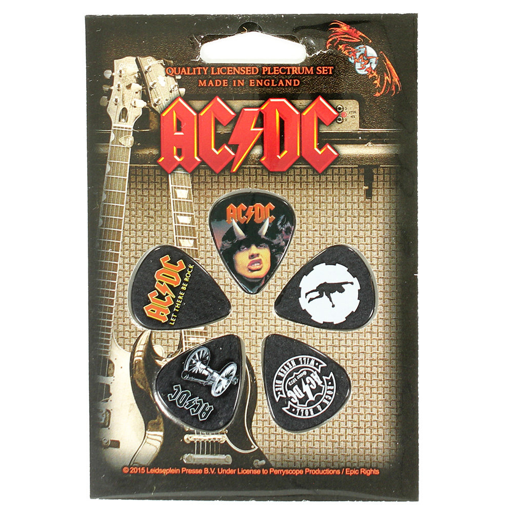 Band Merchandise AC/DC-Gitarrenplektren-Paket – offizielles Merchandise Band Merchandise AC/DC-Gitarrenplektren-Paket – offizielles Merchandise