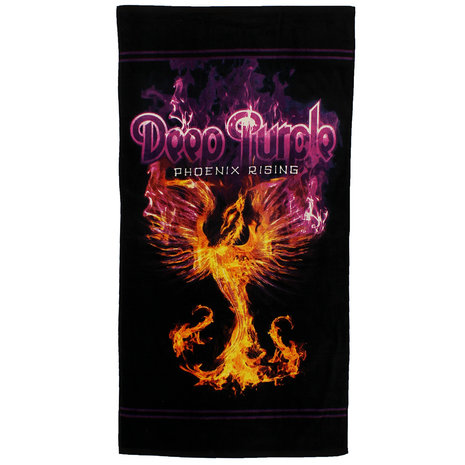 Band Merchandise Deep Purple Phoenix Rising Badlaken Strandlaken 70x140cm - Officiële Merchandise Band Merchandise Deep Purple Phoenix Rising Badlaken Strandlaken 70x140cm - Officiële Merchandise