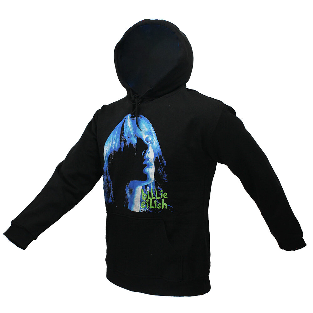 Band Merchandise Billie Eilish Neon Shadow Blue Pullover Trui - Officiële Merchandise Band Merchandise Billie Eilish Neon Shadow Blue Pullover Trui - Officiële Merchandise