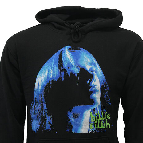 Band Merchandise Billie Eilish Neon Shadow Blue Pullover Trui - Officiële Merchandise Band Merchandise Billie Eilish Neon Shadow Blue Pullover Trui - Officiële Merchandise