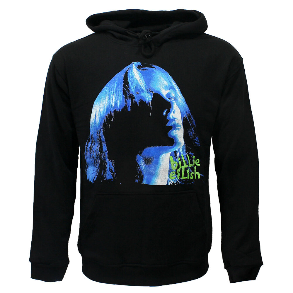 Band Merchandise Billie Eilish Neon Shadow Blue Pullover Trui - Officiële Merchandise Band Merchandise Billie Eilish Neon Shadow Blue Pullover Trui - Officiële Merchandise
