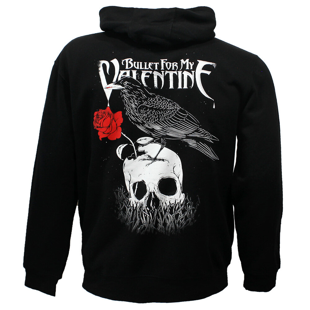 Band Merchandise Bullet For My Valentine Logo & Raven Hoodie Sweater - Officiële Merchandise Band Merchandise Bullet For My Valentine Logo & Raven Hoodie Sweater - Officiële Merchandise