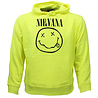 Nirvana Neon Yellow Smiley Hoodie Sweater Sweater - Official Merchandise Nirvana Neon Yellow Smiley Hoodie Sweater Sweater - Official Merchandise