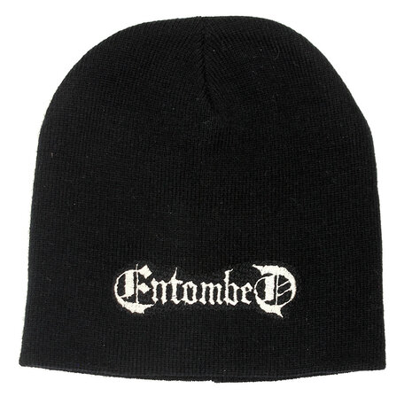 Band Merchandise Entombed Band Logo Beanie Hat Black - Official Merchandise Band Merchandise Entombed Band Logo Beanie Hat Black - Official Merchandise