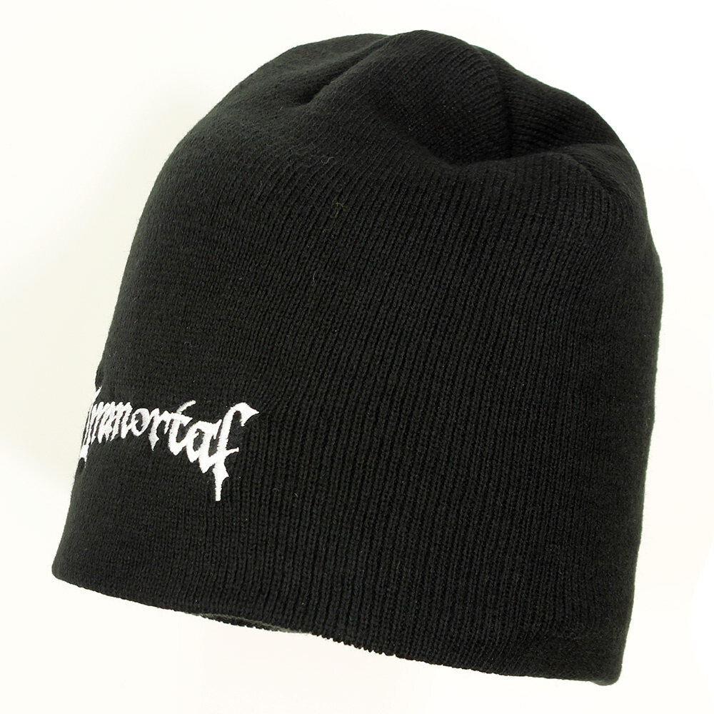 Band Merchandise Immortal Band Logo Beanie Hat - Official Merchandise Band Merchandise Immortal Band Logo Beanie Hat - Official Merchandise