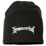 Band Merchandise Beanie-Mütze mit Logo der Immortal Band