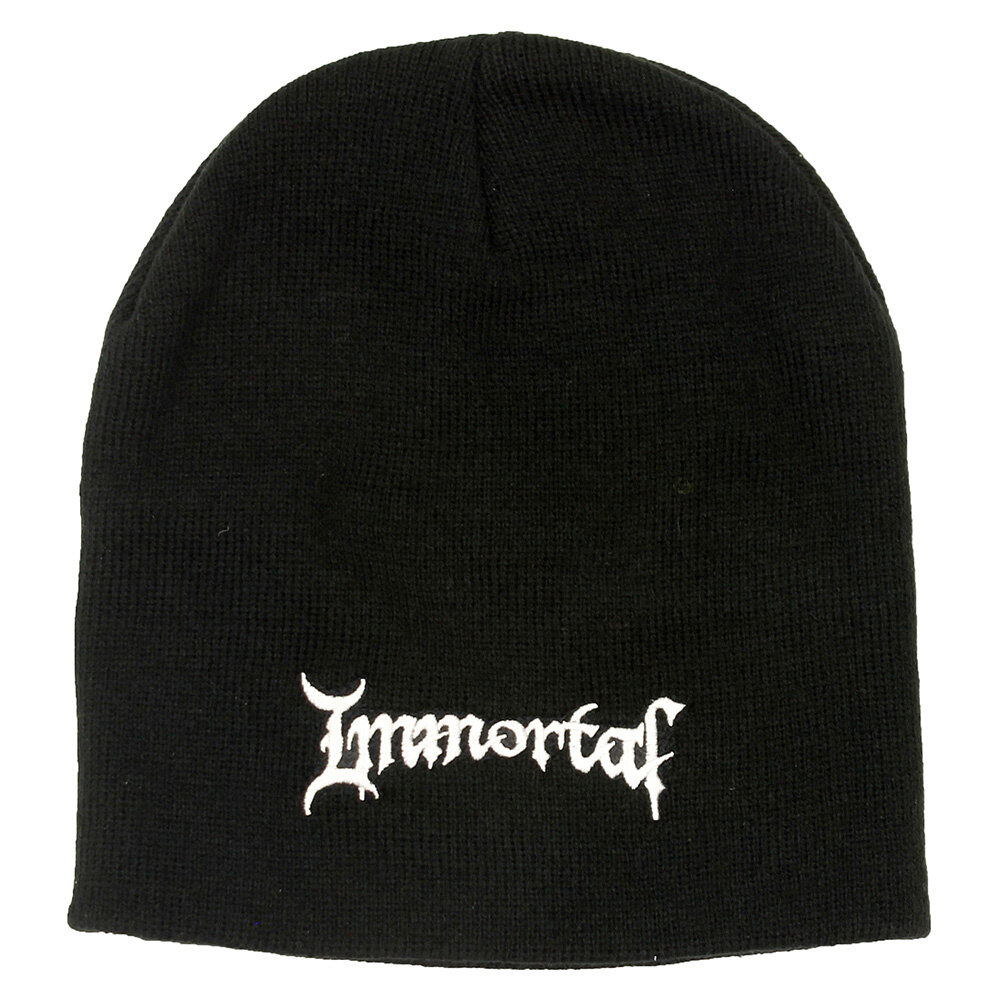 Band Merchandise Immortal Band Logo Beanie Hat - Official Merchandise Band Merchandise Immortal Band Logo Beanie Hat - Official Merchandise