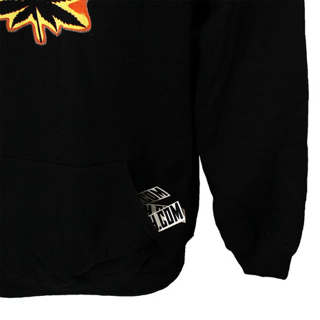 Popmerch Originals Burning Weed Leaf Kapuzenpullover – Originaldesign Popmerch Originals Burning Weed Leaf Kapuzenpullover – Originaldesign