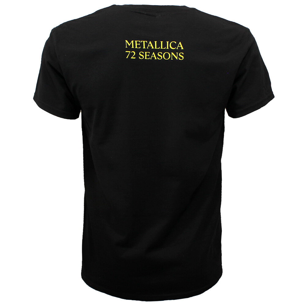 Band Merchandise Metallica 72 Season Broken Burnt Guitar T-Shirt - Official Merchandise Band Merchandise Metallica 72 Season Broken Burnt Guitar T-Shirt - Official Merchandise