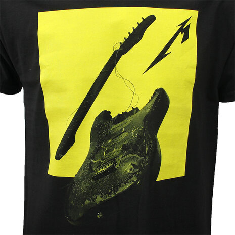 Band Merchandise Metallica 72 Season Broken Burnt Guitar T-Shirt - Official Merchandise Band Merchandise Metallica 72 Season Broken Burnt Guitar T-Shirt - Official Merchandise