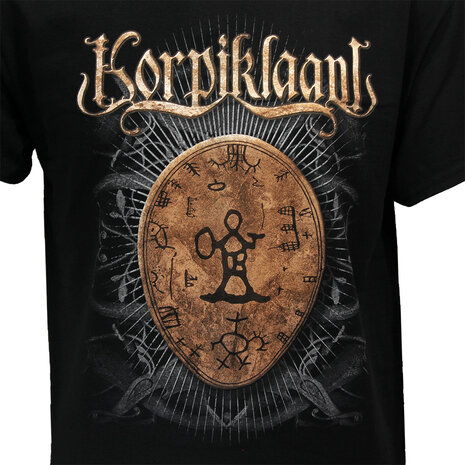 Band Merchandise Korpiklaani Schamanen-Trommel-T-Shirt – offizielles Merchandise Band Merchandise Korpiklaani Schamanen-Trommel-T-Shirt – offizielles Merchandise